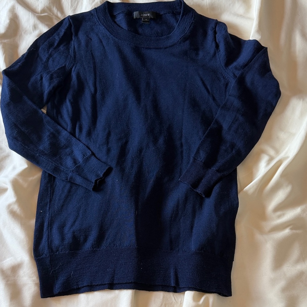 J. Crew Woman’s Navy Blue Crewneck Sweater
